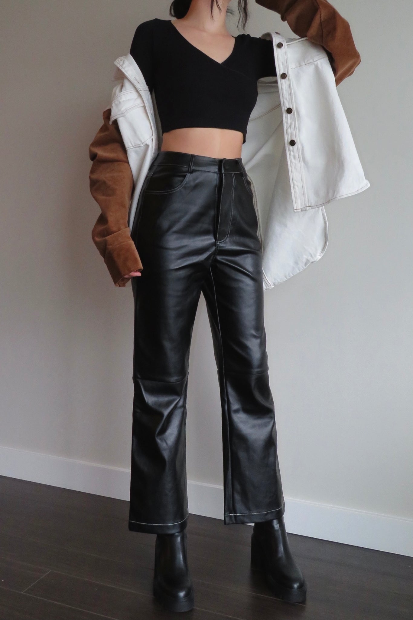 Faux Leather Trousers – Hollywood Boutique