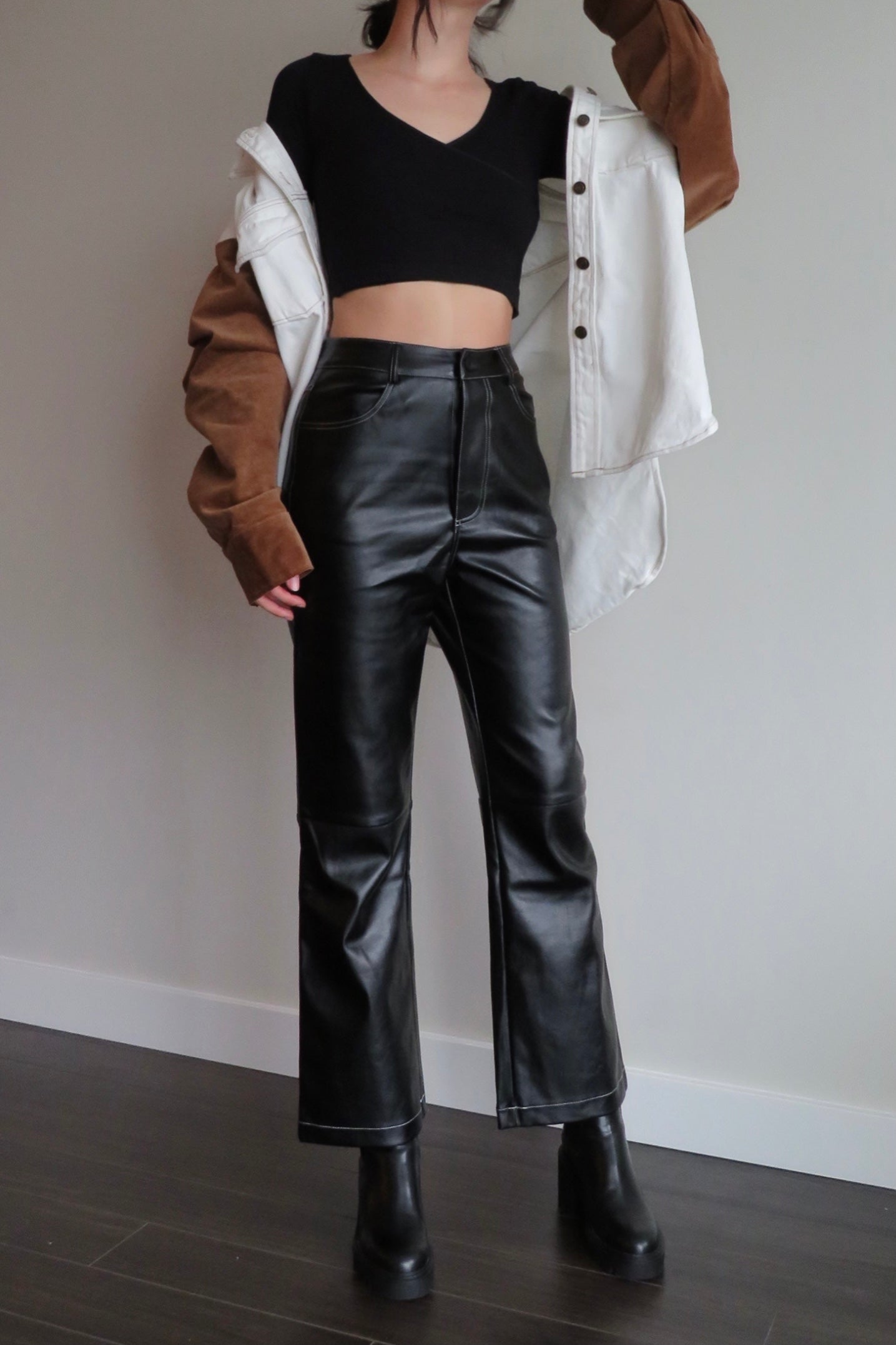 Faux Leather Trousers – Hollywood Boutique
